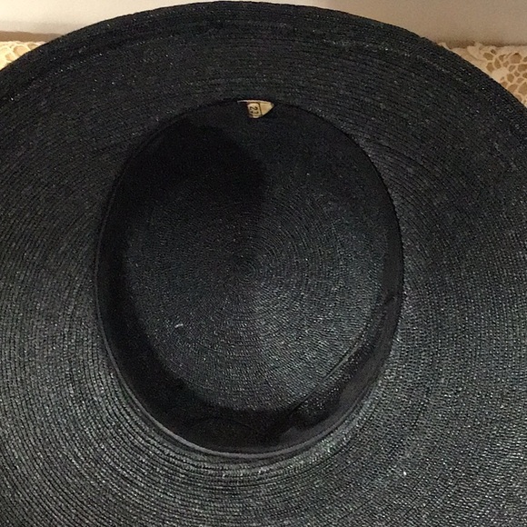 Vintage Women’s Wide-Brim Hat, Black - Picture 6 of 9